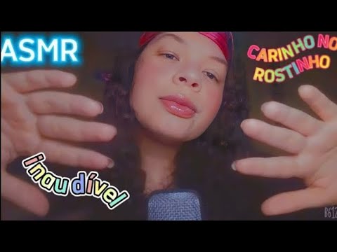 ASMR: INAUDÍVEL COM ESTALINHOS + CARINHO NO SEU ROSTINHO ATÉ QUE DURMA 😴🥰