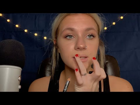 ASMR| CLOSE UP- DOING MY MAKEUP/ TINGLY WHISPER