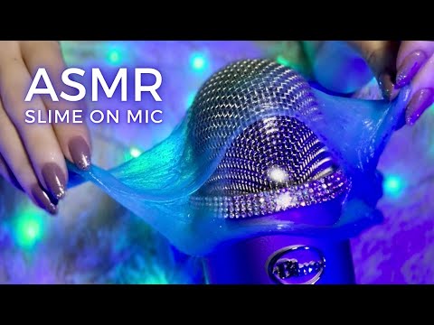 ASMR Slime on the Mic🩵Satisfying Deep Sleep🌟(No talking,No mouth sounds)