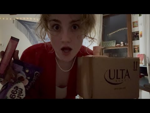 ✨ intimate evening ASMR unboxing ✨ (ULTA haul, mystery package & grwm for bed nighttime routine) 💓😴📦