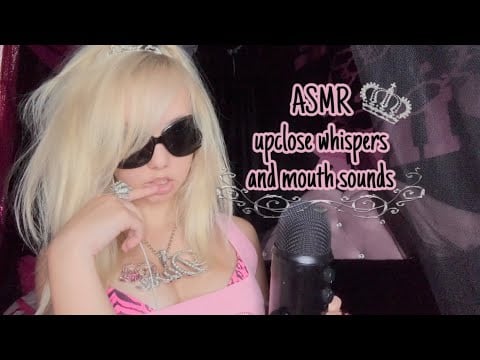ASMR up close whispers and mouth sounds!💖🫶🏻