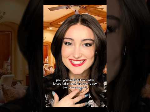 pov: you finally tell your new jersey italian aunt that you're gay #asmr