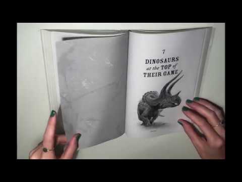 ASMR whispered flip-through🦖"The Rise and Fall of the Dinosaurs" by Steve Brusatte 🦕