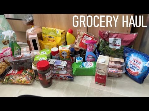 ASMR Grocery Haul With Gum Chewing