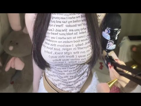 ASMR Cosplay Girl | Accent Whisper & Long Nails Scratching