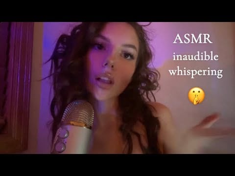 ASMR inaudible whispering | guess the silent word 🤫❓