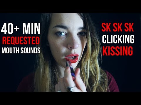 ASMR 40+ min Requested Mouthsound Extravaganza | Kissing, Clicking, Sk Sk and more