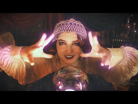 ASMR 1920s Fortune Teller (stormy night, whispered readings)