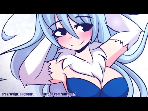 Cozying Up By The Fire With A Yeti | ASMR Roleplay F4A (monster girl, snuggles, heartbeat sounds) ♥