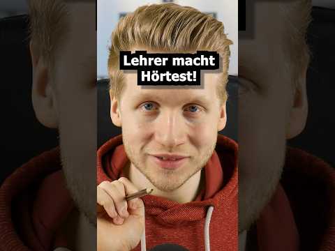 Lehrer macht Hörtest #asmr #relax #asmrsounds