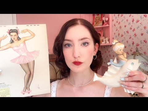 ASMR ~ vintage haul, clothing makeup … soft whispers 🐚🫧