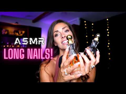 ASMR Long Nails 💅🏼 Perfume collection Deep triggers