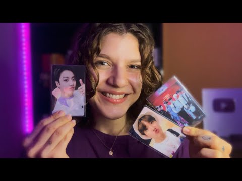 ASMR MINHA COLEÇÃO DE PHOTOCARDS DO BTS ATUALIZADA 💜