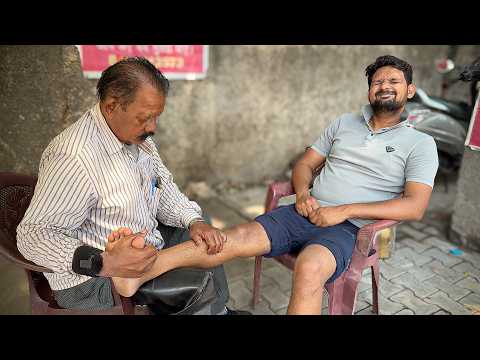 ASMR Indian Street Foot Massage Therapy For INSTANT Pain Relief | Traditional Healing Techniques