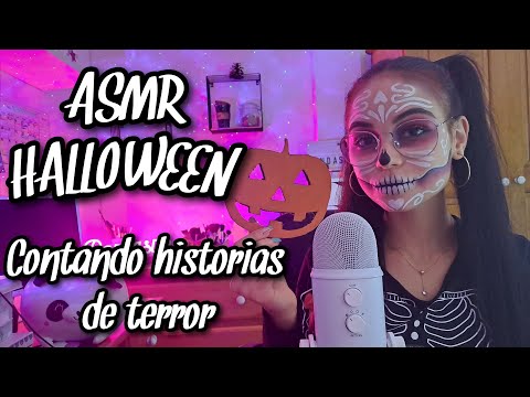 ASMR ESPECIAL HALLOWEEEN🎃| CONTANDO HISTORIAS DE TERROR👻(Soft Spoken) | ASMR para dormir | Pandasmr