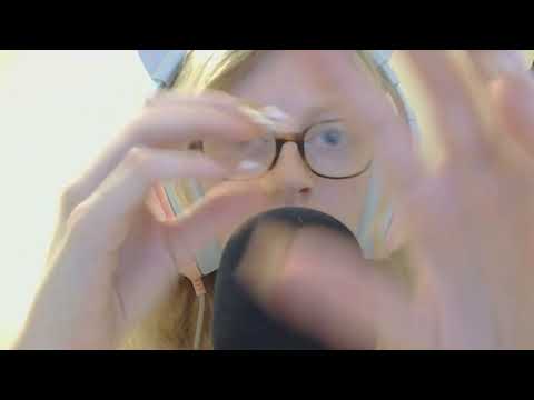 (asmr) nail tapping with mouth sounds