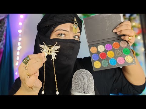 💄HABIBI  doing your Quick makeup ASMR 💋 #fastandaggressiveasmr #tingles #relaxingsounds