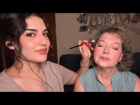 ASMR MAQUILLANDO A MI MADRE ❤️