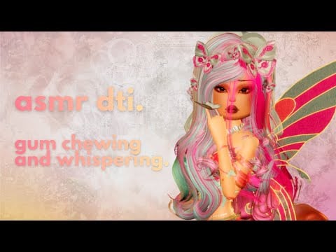 ♡ almost ONE HOUR of asmr dti ⋆˚࿔🌺 gum chewing & whispering (roblox gaming asmr)