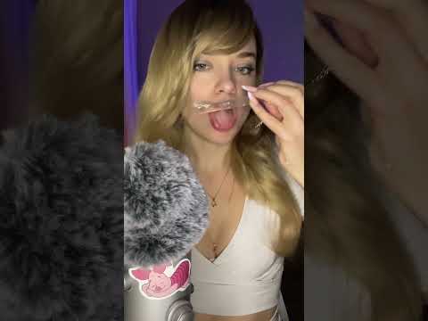ASMR - ice licking sounds  #asmr #asmrmouthsounds