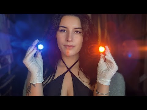 Rapid Eye Focus Test with Bright Lights ASMR
