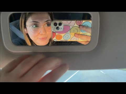 ASMR Car tapping + driving 🖤 | No talking