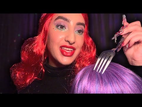 ASMR Ariel Scratches Your Hair With a Fork (Dinglehopper) 🧜‍♀️ ✨