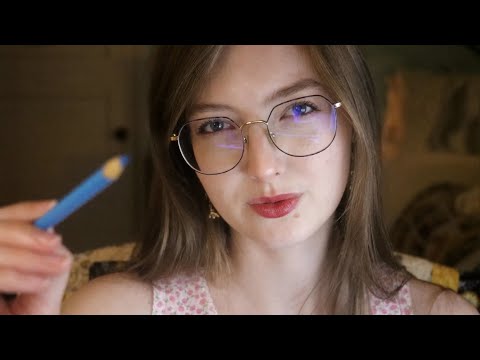 ASMR Drawing On Your Face ✍️ Visuals & Pencil Writing Sounds (No Talking)