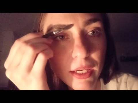 ASMR- Fixar dina bryn + mic brushing