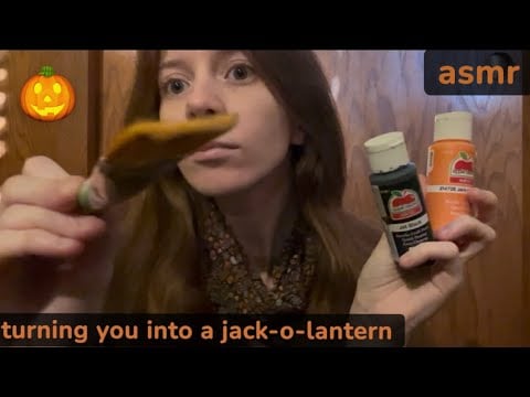 asmr jack-o-lantern face painting 🎃 lofi roleplay
