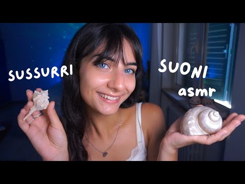ASMR ita 🐚 Sussurri e Suoni sulla mia Collezione di Conchiglie (pure whispering)