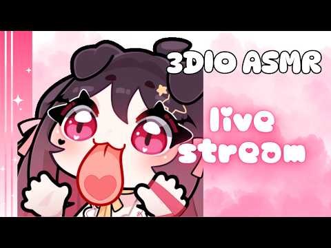 3DIO ASMR ♡ Sweet Ear Kisses to Make You Sleepy ˖ ࣪⚝⋆ close-up whispers & mouth sounds~