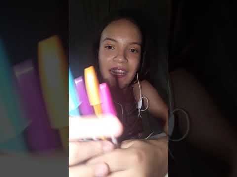 Asmr caseiro mostrando  o  meu material escolar  2020 #higorgeousasmr