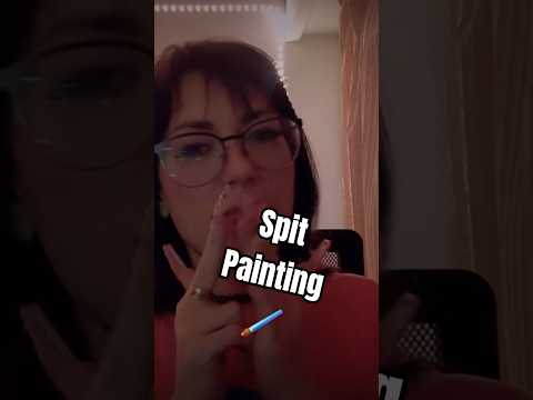 maquillaje Spit Painting 🖌️ #relax #asmr #visualtingle #tingles #mouthwhisper #whispering