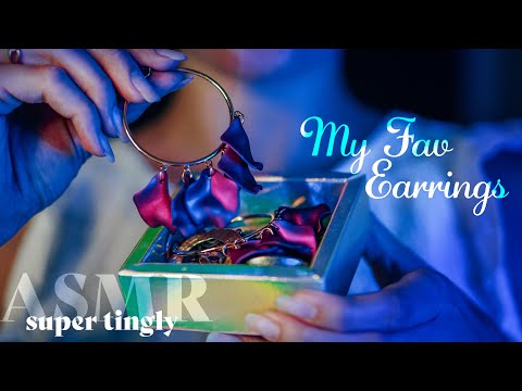 ASMR ~ Earrings Haul ~ Accessories Crinkly Sounds  (no talking) [4K]