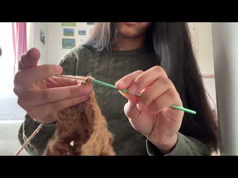 asmr crochet a cardigan w/ me 🧶