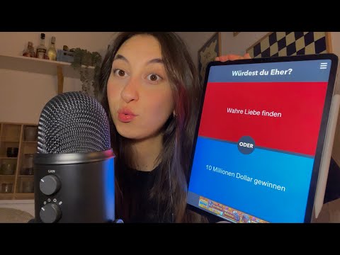 ASMR | wir spielen wieder WÜRDEST DU EHER 🤩
