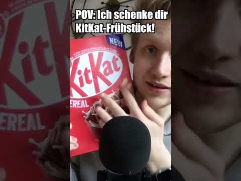 ASMR - POV: Ich schenke dir KitKat Frühstück! #shorts #asmr #roleplay #deutscheasmr