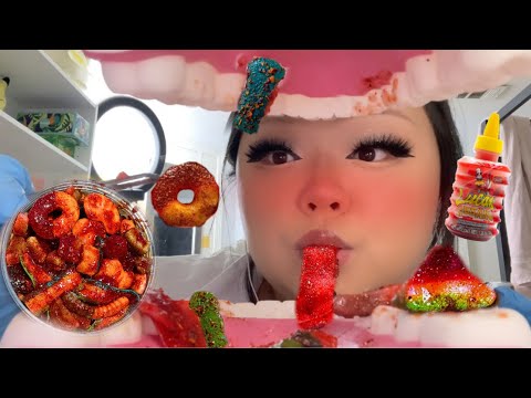 ASMR Dentist Eats CHAMOY CANDY Out Of Your MOUTH 🦷🍭  (realistic)