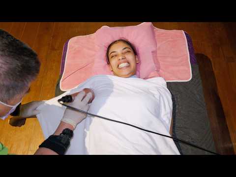 ASMR: Vibrating Deep Tissue Massage with Massage Gun for Pain Relief!