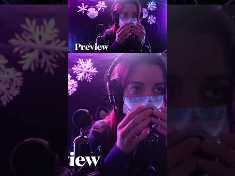 Whispering While Making Masked Mouth-On-Mic Sounds 😷🎤✨ Watch full video if you haven't already! 👇
