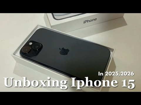 Unboxing do meu novo celular, Iphone 15 em 2025