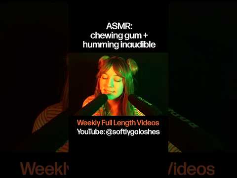 I love the sound of the quick gum chewing 😍 do you like the humming words trigger? #asmr