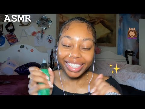 ASMR| Scalp Massage, Oil Massage + ASMR Mouth Sound Whispers💆🏽‍♀️✨