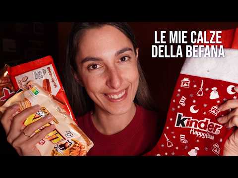 LE MIE CALZE DELLA BEFANA 🍫 MEGA SNACK HAUL! ASMR ita