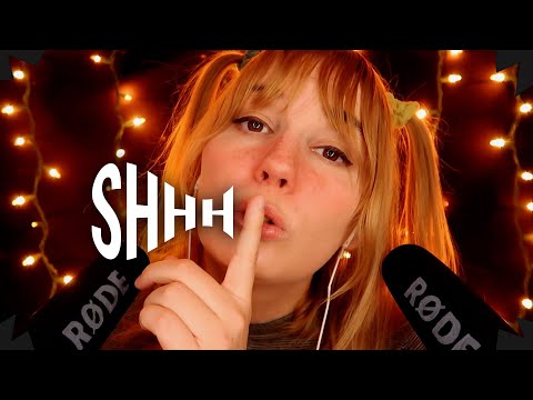 Sleepy ASMR ❤ Breathy Whisper & Face Touching & Repeated Words & Layered Mic Blowing ❤