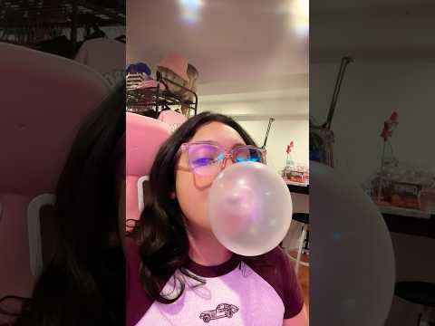 BUBBLE GUM ASMR | double bubble popping chewing sounds #asmr