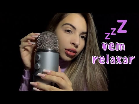 ASMR LIVE: FAZENDO VOCÊ DORMIR PROFUNDAMENTE | Tapping, Sons de boca, Scratching...