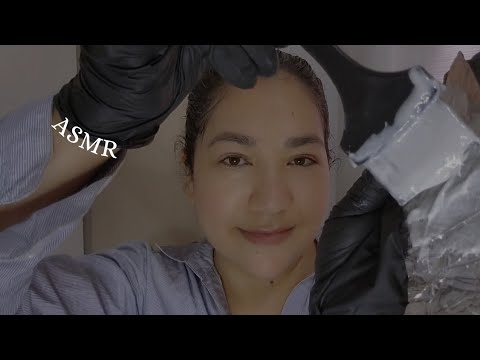 ASMR - Fazendo Luzes No Cabelo Com Papel Alumínio💤💆‍♀️