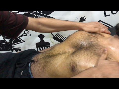 Slow & Deep ASMR Chest Massage Therapy 💈| Sleepy Massage with REAL Relaxation | 🤚